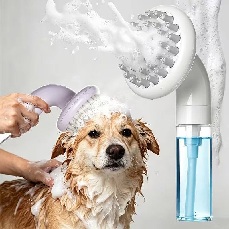 Pet Daily Cleaning Supplies Dog Bath Brush Cat Bath Brush Silicone Bath Massage Brush Pet Care Brush with Liquid