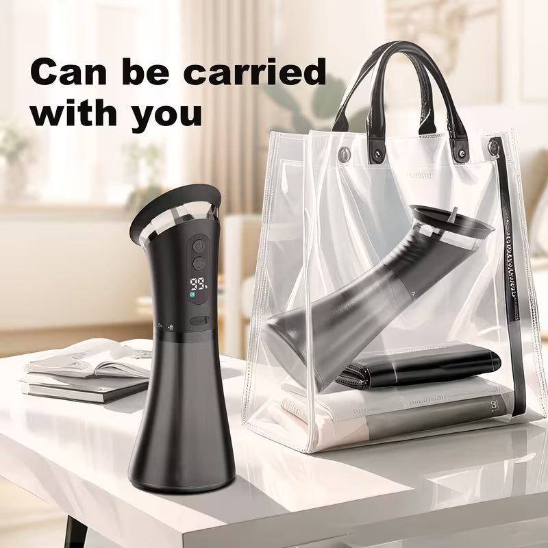 Ear Cleaner for Removing Earwax, Integrated Dry Dirt Storage, Replaceable Nozzle, Comes with 14 Replacement Heads, USB Charging, LED Code Screen, Visual Sewage Recovery Window, for Removing Earwax