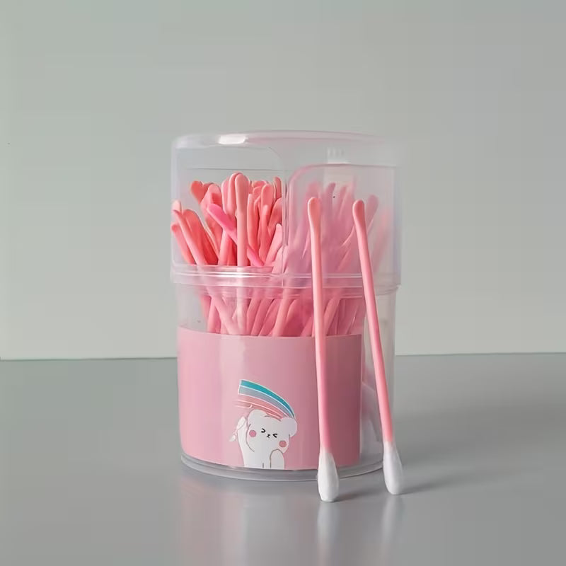 Each Box Contains 100 Swabs in a **2-In-1 Cleaning Set**, Including Swabs And Spoons. The Soft Tips Allow Gentle Cleaning, Making Them Ideal for Thorough Cleaning Tasks. These Are Laboratory Supplies with a Portable Design
