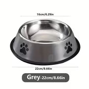 Premium Stainless Steel Pet Bowl - Non-Slip, Easy to Clean, Perfect for Dog And Cat Food And Water! Available In Three Sizes