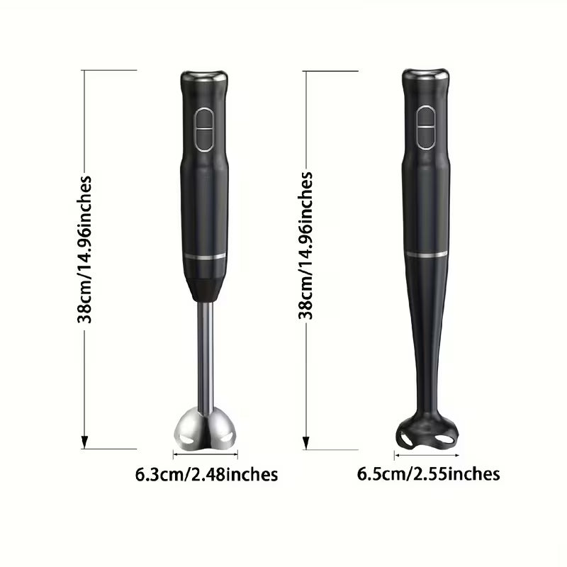 Lalayuan Electric Immersion Blender, Power Handheld Blender, 400W Portable Stick Mixer with 2 Mixing Speeds&Turbo Mode, 304 Stainless Steel Blades, Easy to Grip Speed Corded Hand Mixer, Perfect for Soup Smoothie Puree Food Fruit, with Detachable Base