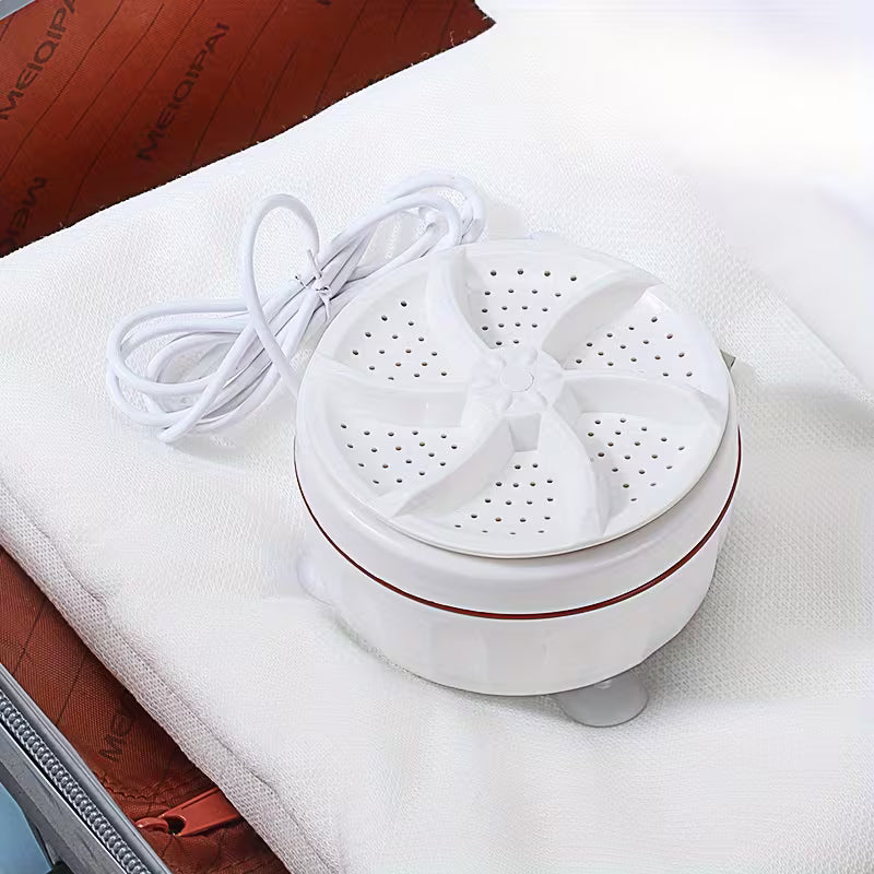 1pc Portable Mini Turbo Washer, USB Powered Cleaning Washing Machine for Underwear Socks, Mini Ultrasonic Turbo Washer