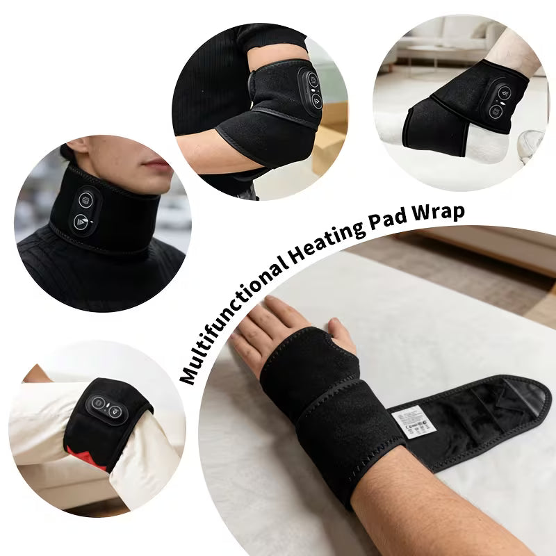 Red Light Heating Vibration Wrist Guard, Three-Level Temperature Control Massage Wrist Support, Wrist Discomfort, Adjustable Wrist Strap for Daily Care
