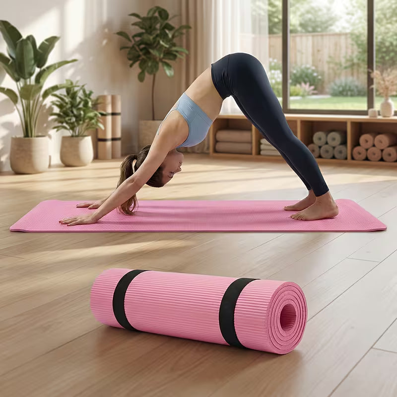 This Yoga Mat Is Suitable for Both Men And Women. It Is Made of Durable 3Mm PVC Material, Features an Anti-Slip Surface, And Has a Foldable Design. It Is Ideal for Home Fitness, Pilates, Floor Exercises, And Yoga Practice