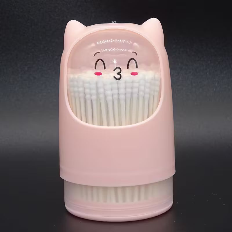 swabs, paper sticks, threaded heads, ultra-fine ear cleaning, wholesale in supermarkets and department stores, rotating cartoon swabs