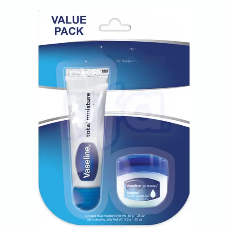 Vaseline Jelly (5.5g) & Total Moisture (10g) & RosyLips Travel Size Set Original