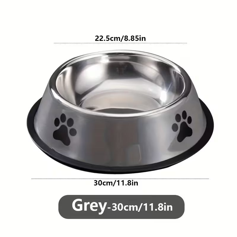 Premium Stainless Steel Pet Bowl - Non-Slip, Easy to Clean, Perfect for Dog And Cat Food And Water! Available In Three Sizes