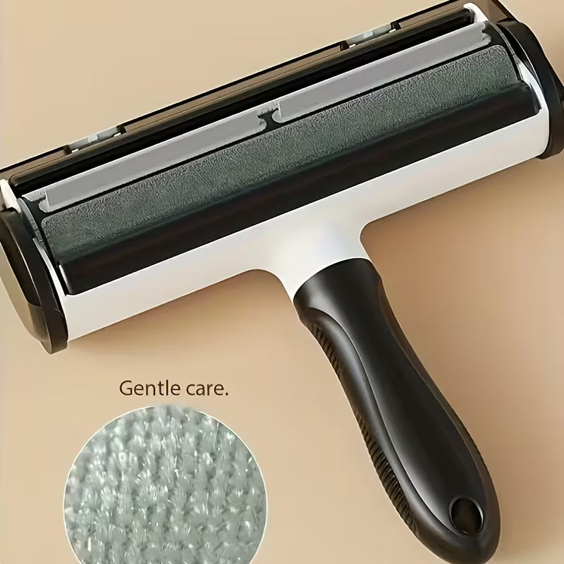 1/2Reusable Pet Hair Remover, Pet Hair Removal Roller Brush - Automatically Collects Fluff, Ideal for Clothes, Furniture, And Carpets - Durable Plastic Design with Hair Locking Device, Ideal for Dog Owners And Pet Groomers, Pet Grooming Products