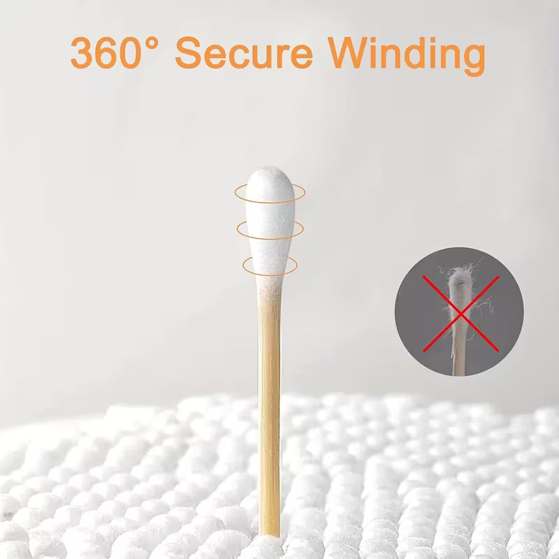 800 Count Swabs for Ears, Bamboo Swabs with Strong Pure Stick, Ear Swabs for Daily Cleaning, Alternatives for Household Users, Arts & Crafts, Strong 100% Pure Stick for Makeup, Daily Cleaning, Pet