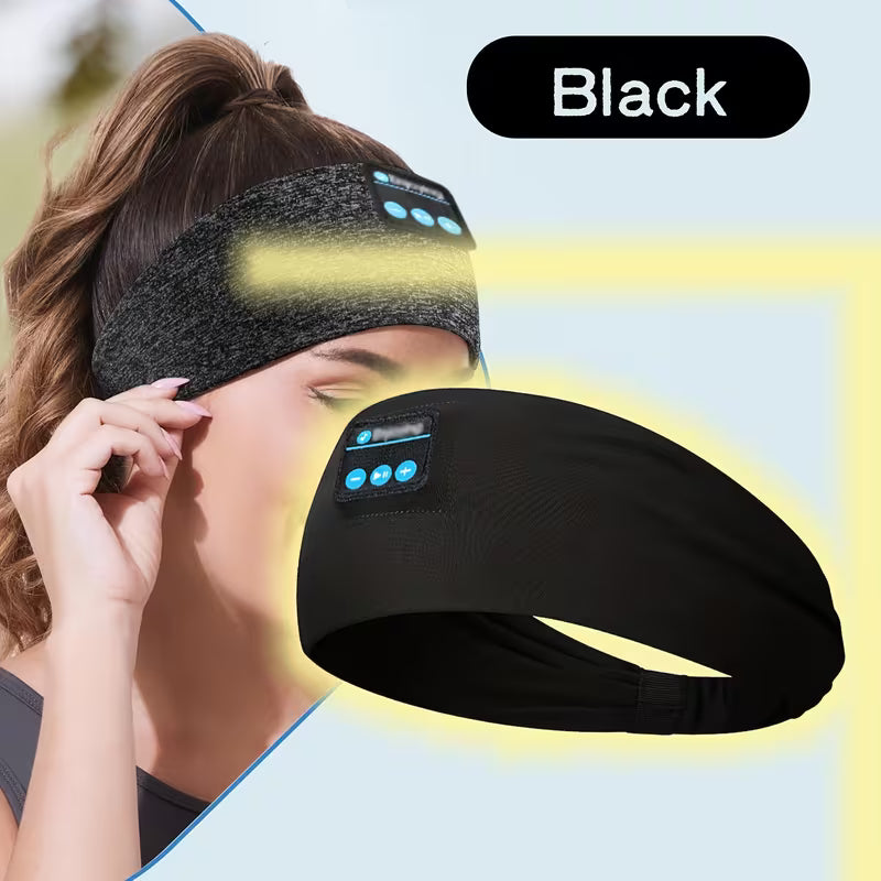 Wireless Headband Headphones - Headset With HD Speakers, USB Charging, Push Button Volume Control - Rechargeable Lithium Polymer Battery, Compatible With Cellphones, Non-Waterproof Plastic Material