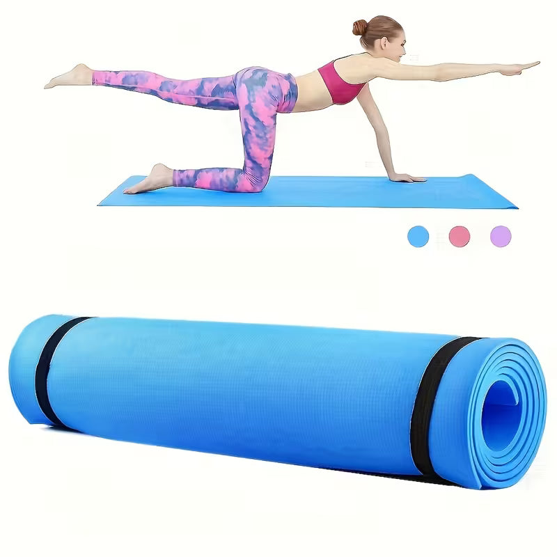 This Yoga Mat Is Suitable for Both Men And Women. It Is Made of Durable 3Mm PVC Material, Features an Anti-Slip Surface, And Has a Foldable Design. It Is Ideal for Home Fitness, Pilates, Floor Exercises, And Yoga Practice