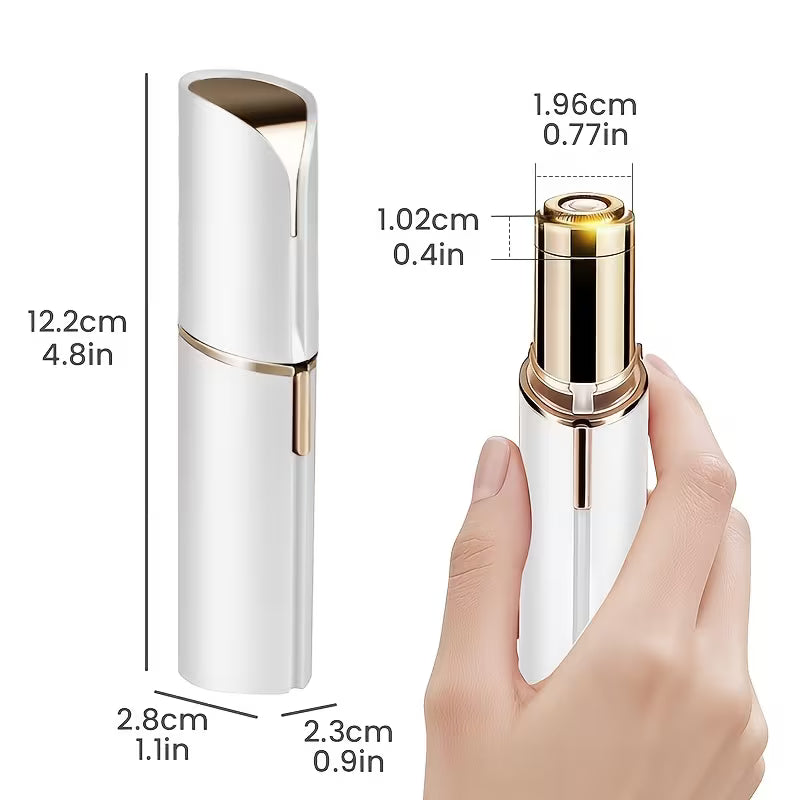Female Facial Epilator, Female Facial Trimmer, Eyebrow Facial Razor, Painless Epilator, Dual Purpose For Home Travel, For Lips, Body, Arms, Beard, Hair And Chin.