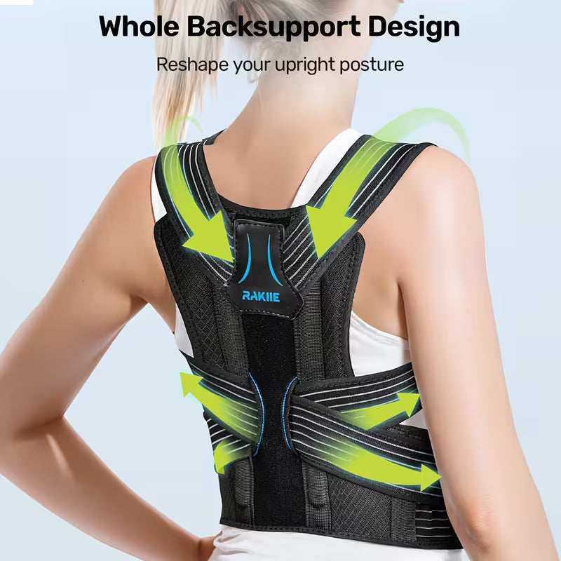 Adjustable Shoulder Straightening Vest with Padded Shoulder Cushions & Soft Underarm Bands Unisex Daily Wearing Vest Practical Father's Day Presents