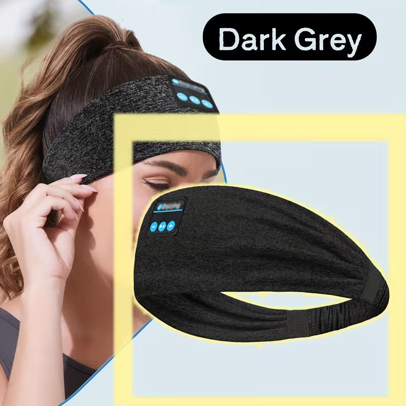 Wireless Headband Headphones - Headset With HD Speakers, USB Charging, Push Button Volume Control - Rechargeable Lithium Polymer Battery, Compatible With Cellphones, Non-Waterproof Plastic Material