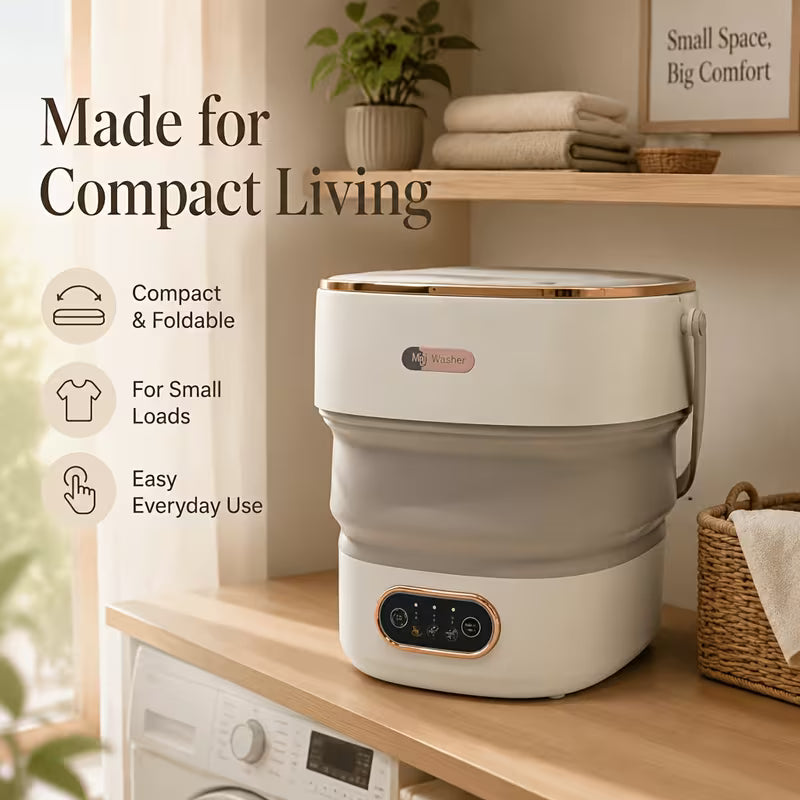 Convenient Mini Washing Machine, 3/4Gallon3.17/3.96gal Large Capacity Foldable Small Portable Underwear And Sock Washing Machine, Clothing Isolation, Underwear Cleaning Machine, Suitable for Home, Apartment, Travel, RV, Saving Space And Convenient