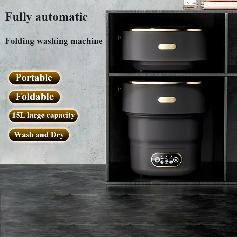 Convenient Mini Washing Machine, 3/4Gallon3.17/3.96gal Large Capacity Foldable Small Portable Underwear And Sock Washing Machine, Clothing Isolation, Underwear Cleaning Machine, Suitable for Home, Apartment, Travel, RV, Saving Space And Convenient