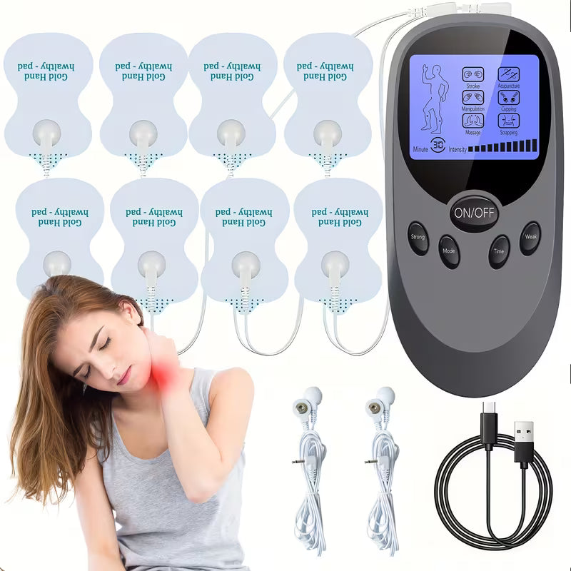 CESLIFF TENS + EMS Muscle Stimulator for Pain Relief — Eases Back, Neck, Arthritis And Foot Pain, Perfect for Post-Workout Muscle Recovery And Relaxation, The Ideal Choice for Home, Fitness Gear, Massage, And Devices!