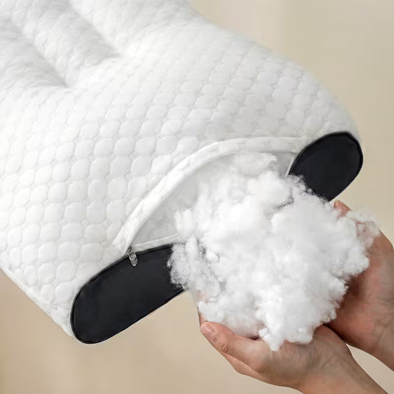 2pcs Neck Pillows, Made of Breathable Fabric That Prevents Sweatiness During Long-term Wear. Features a Removable Zippered Pillowcase, Ergonomically Designed to Fit the Neck for Comfortable Use. Effectively Relieves Shoulder and Neck Pressure