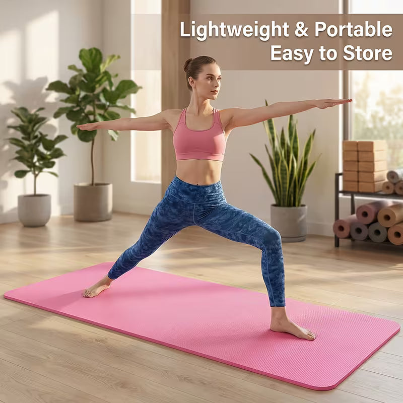 This Yoga Mat Is Suitable for Both Men And Women. It Is Made of Durable 3Mm PVC Material, Features an Anti-Slip Surface, And Has a Foldable Design. It Is Ideal for Home Fitness, Pilates, Floor Exercises, And Yoga Practice