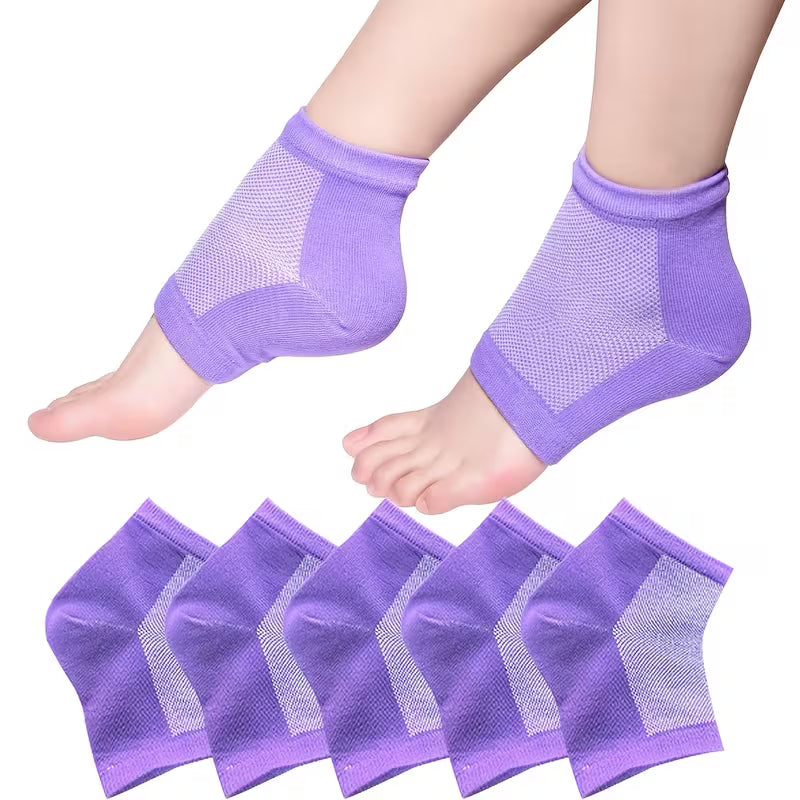 Soft-Feel Gel Heel Moisture Socks for Supporting Deep Nourishment, Enhancing Heel Smoothness, And Creating a Protective Layer That Helps Improve Dry, Rough Skin During Foot Care Sessions