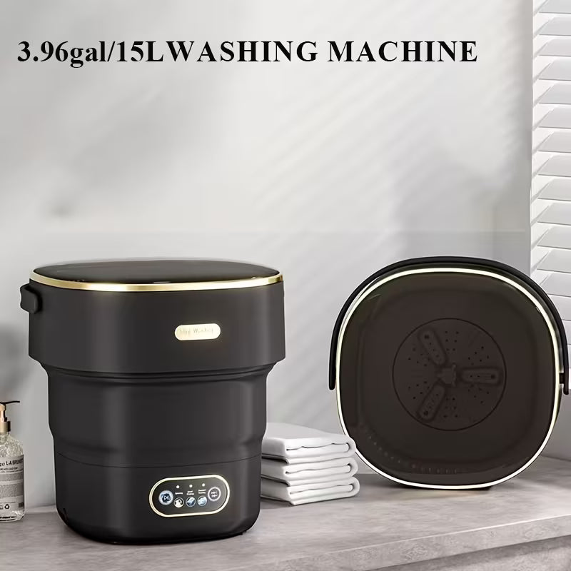 Convenient Mini Washing Machine, 3/4Gallon3.17/3.96gal Large Capacity Foldable Small Portable Underwear And Sock Washing Machine, Clothing Isolation, Underwear Cleaning Machine, Suitable for Home, Apartment, Travel, RV, Saving Space And Convenient