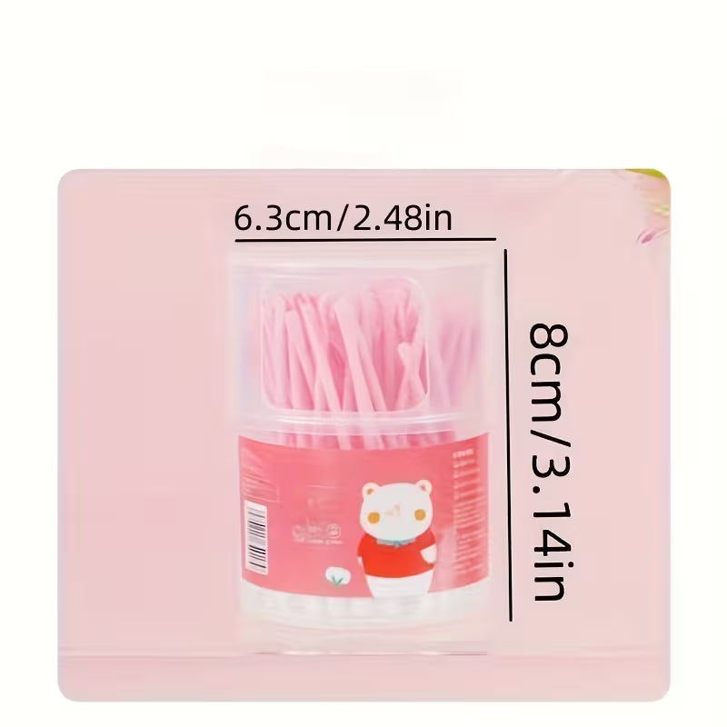 Each Box Contains 100 Swabs in a **2-In-1 Cleaning Set**, Including Swabs And Spoons. The Soft Tips Allow Gentle Cleaning, Making Them Ideal for Thorough Cleaning Tasks. These Are Laboratory Supplies with a Portable Design