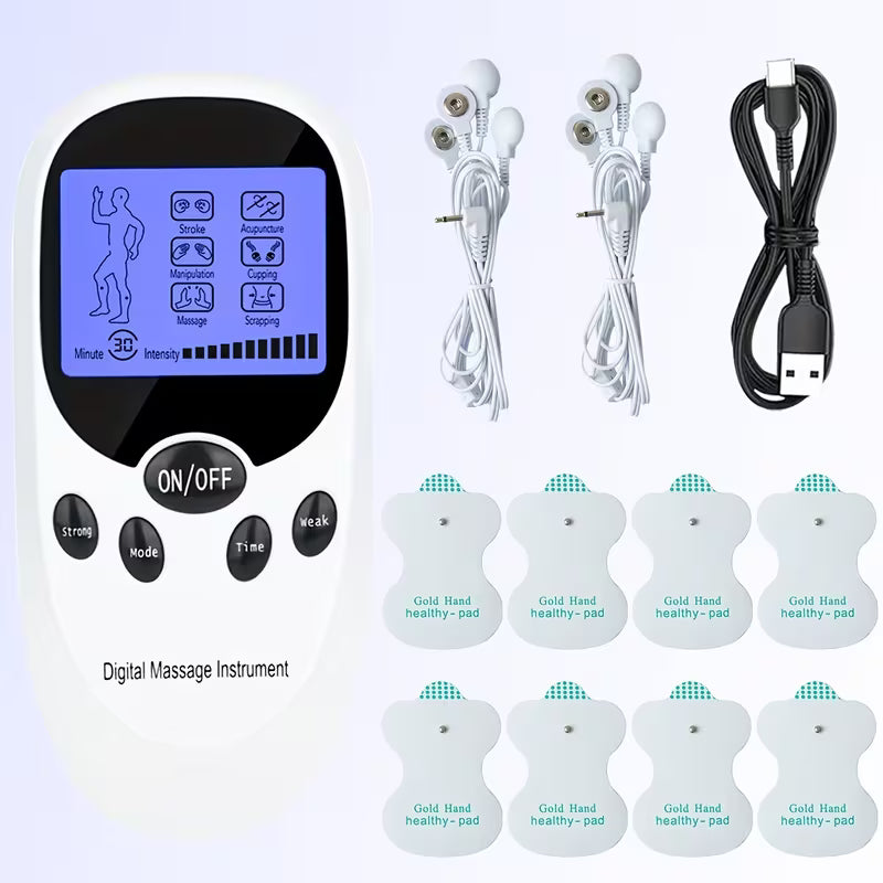 CESLIFF TENS + EMS Muscle Stimulator for Pain Relief — Eases Back, Neck, Arthritis And Foot Pain, Perfect for Post-Workout Muscle Recovery And Relaxation, The Ideal Choice for Home, Fitness Gear, Massage, And Devices!