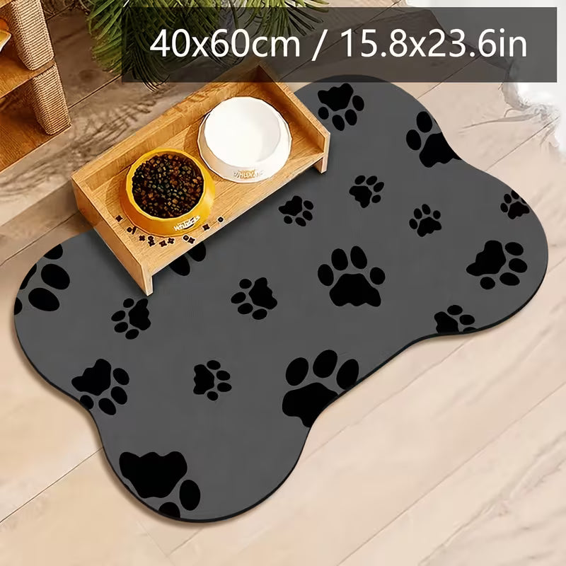Pet Absorbent Placemats, Non-Slip Floor Mat for Cute Cats And Dogs, Dining Mat Feeding Pad Soft Sleeping Mattress, Dog Food Mat, Pet Feeding Mat, Cozy Pet Bed, Nonslip Design, Durable Mat, Easy to Clean, Indoor Pets, Cat Owners