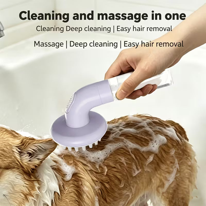 Pet Daily Cleaning Supplies Dog Bath Brush Cat Bath Brush Silicone Bath Massage Brush Pet Care Brush with Liquid
