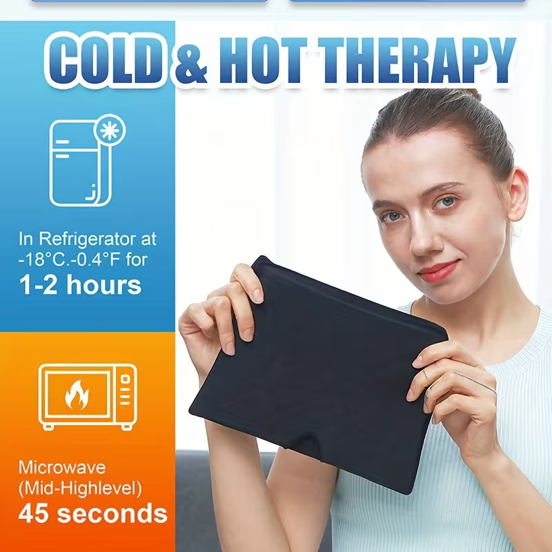 Gel Headache Ice Cap - Stretchable Hot & Cold Migraine Relief, Fragrance-Free, No Power Needed, Instant Pain & Stress Relief