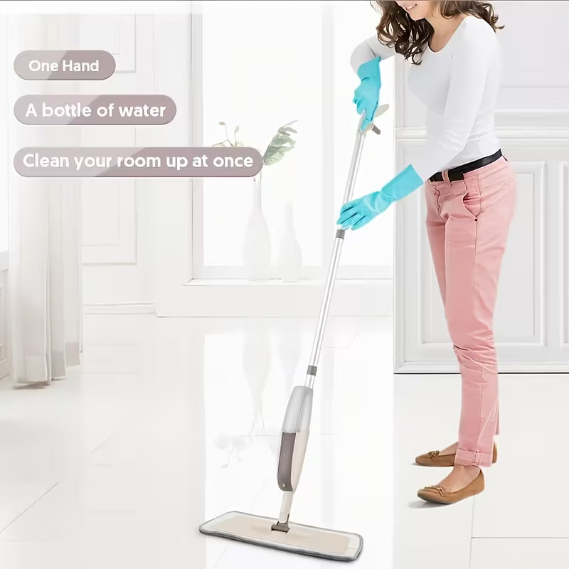 This Multifunctional Microfiber Spray Mop Comes with Replaceable Mop Pads, Making It Ideal for Both Wet And Dry Cleaning on Hardwood, Laminate, Tile, And Ceramic Surfaces. It'S Perfect for Use in Kitchens, Bathrooms, And Living Rooms