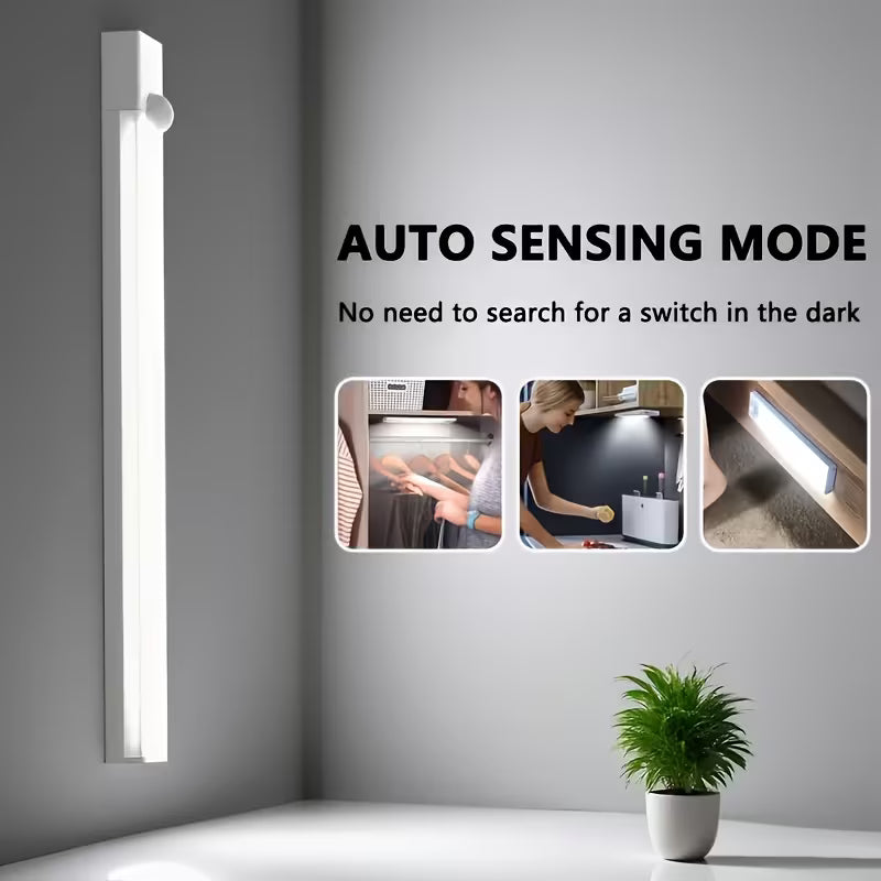 6/3pcs LED Motion Sensor-Dimmable Cabinet Lights, USB Rechargeable, 3 Adjustable Modes, Wireless Night Light for Bedroom, Staircase, Kitchen, Intelligent Offices Piano Room & Dance Studio, Bedside Reading Lights, Lights for Cabinets, Kitchen Lighting