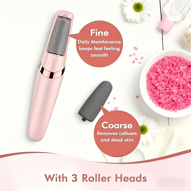 Rechargeable Electric Foot Remover, Portable Electronic Foot Exfoliator, Professional Foot Care, Ideal for Dry, Hard, And Cracked Dead Skin, The Perfect Gift for Foot Care