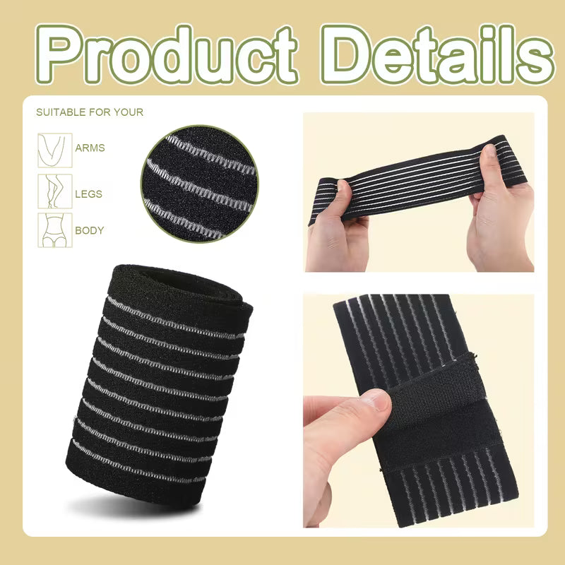 Set of 14 Elastic Bandage Spare Parts for Laser Lipo Machines, Available in Three Sizes, Designed for Slimming Beauty Devices. These Adjustable Straps And Pads Are Essential Additions for Lipo Laser Treatments
