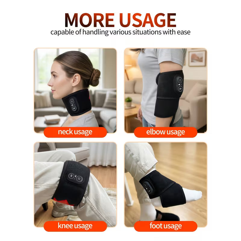 Red Light Heating Vibration Wrist Guard, Three-Level Temperature Control Massage Wrist Support, Wrist Discomfort, Adjustable Wrist Strap for Daily Care