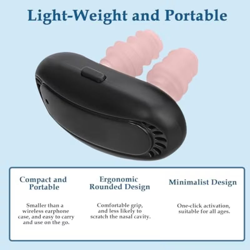 Red Light Nasal Device Portable USB Rechargeable For Sinus Congestion Dry Nose Care Allergy Soother Home Travel Personal Wellness