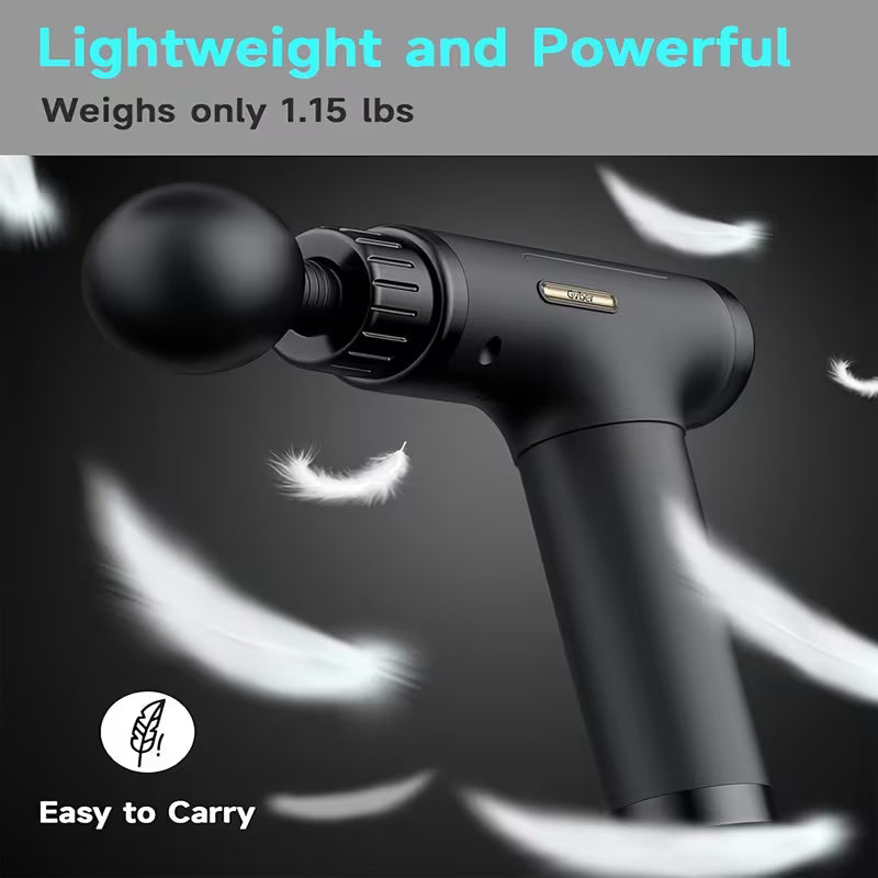 Massage Gun, Deep Tissue Massage Gun for Athletes, Full-Body Back And Arm Massage, Percussion Massager with 6 Massage Heads, Suitable for Sports And Fitness, Gift for Parents, Halloween Gifts