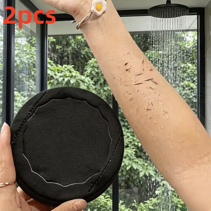 2pcs Exfoliating Bath Gloves, Double-Sided Bath Brushes, Gentle Loofah Texture, Rich Foam, Easy to Use, Creates Smooth Skin, Polyester Personal Care Products