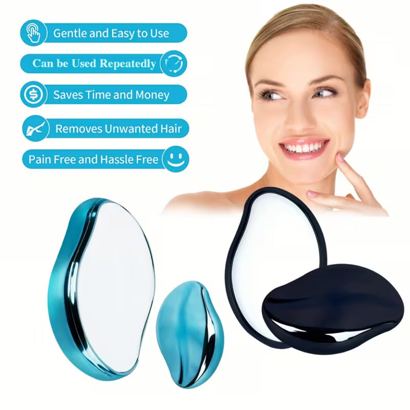 4pcs Hair Eraser for Women and Men - Reusable Hair Remover - Portable Magic Painless Exfoliation Easter Basket Stuffers - 1pc Hair Remover AS