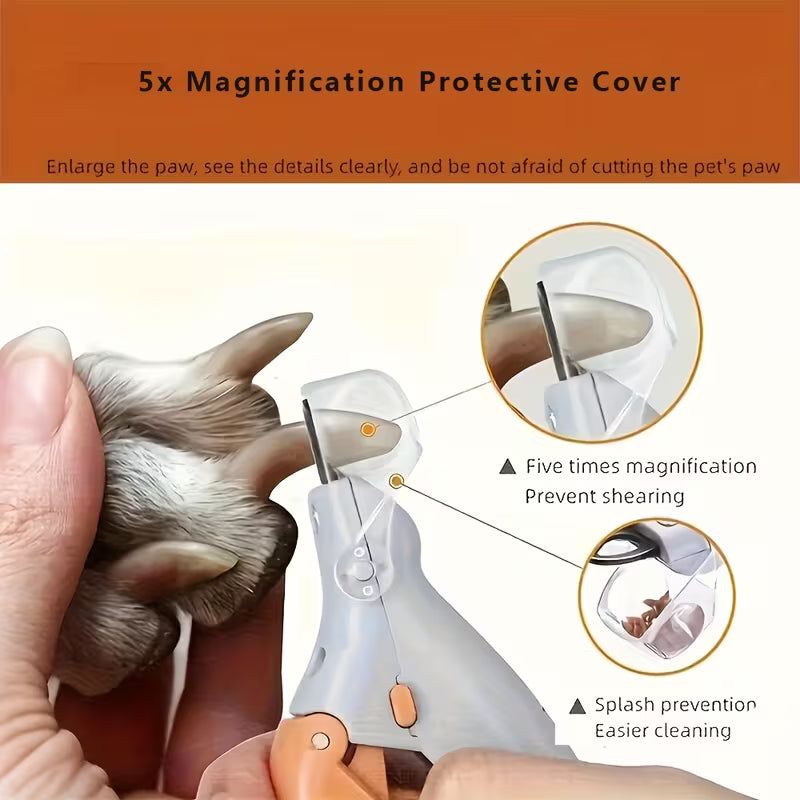 1/2pcs LED Pet Nail Clipper with Ergonomic Non-slip Handle - Precise Cat & Dog Nail Trimmer for Safe, Easy Grooming - Essential Pet Care Supply