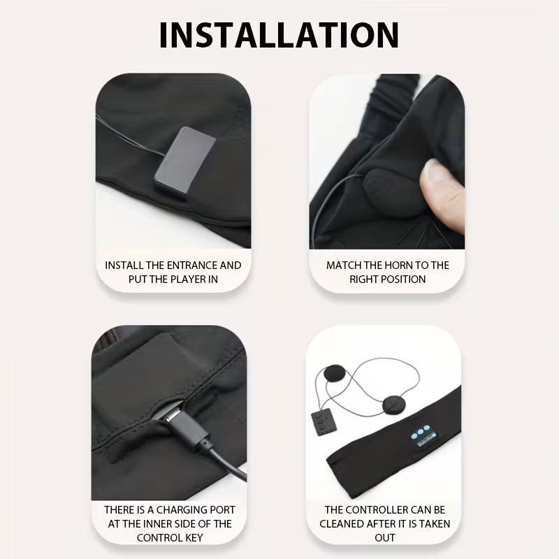 Wireless Headband Headphones - Headset With HD Speakers, USB Charging, Push Button Volume Control - Rechargeable Lithium Polymer Battery, Compatible With Cellphones, Non-Waterproof Plastic Material