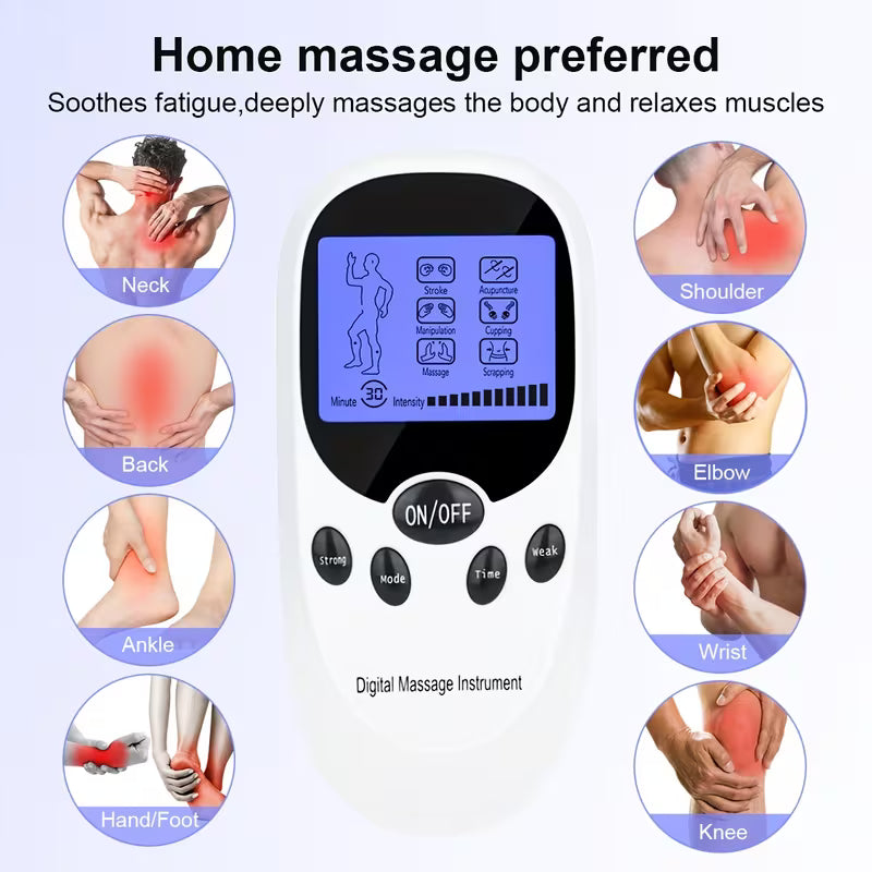 CESLIFF TENS + EMS Muscle Stimulator for Pain Relief — Eases Back, Neck, Arthritis And Foot Pain, Perfect for Post-Workout Muscle Recovery And Relaxation, The Ideal Choice for Home, Fitness Gear, Massage, And Devices!