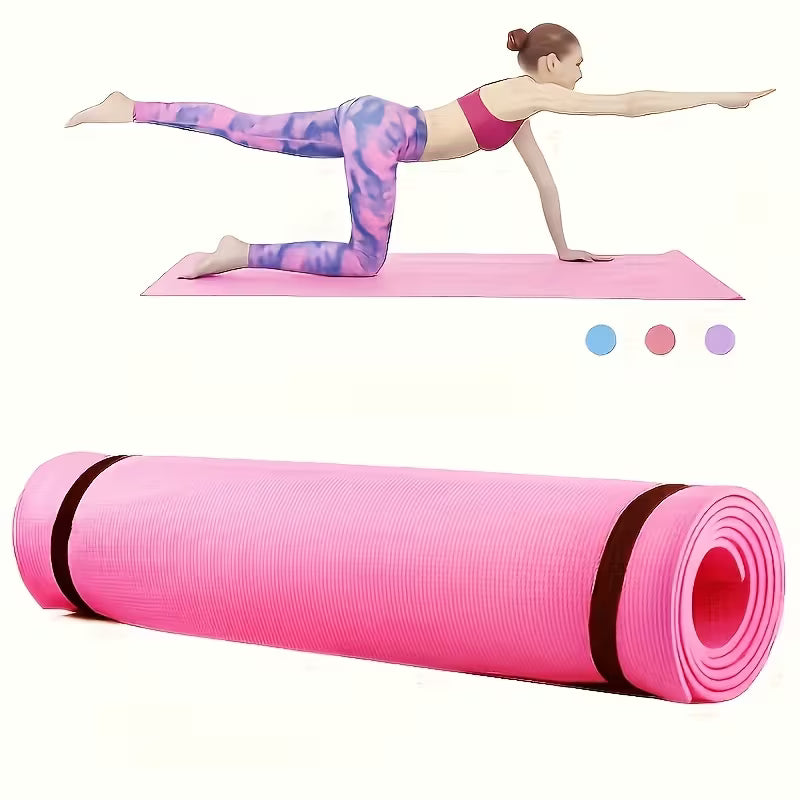 This Yoga Mat Is Suitable for Both Men And Women. It Is Made of Durable 3Mm PVC Material, Features an Anti-Slip Surface, And Has a Foldable Design. It Is Ideal for Home Fitness, Pilates, Floor Exercises, And Yoga Practice