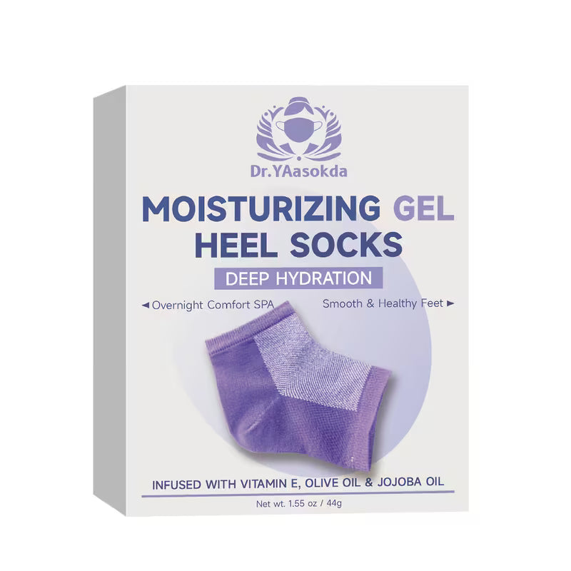 Soft-Feel Gel Heel Moisture Socks for Supporting Deep Nourishment, Enhancing Heel Smoothness, And Creating a Protective Layer That Helps Improve Dry, Rough Skin During Foot Care Sessions