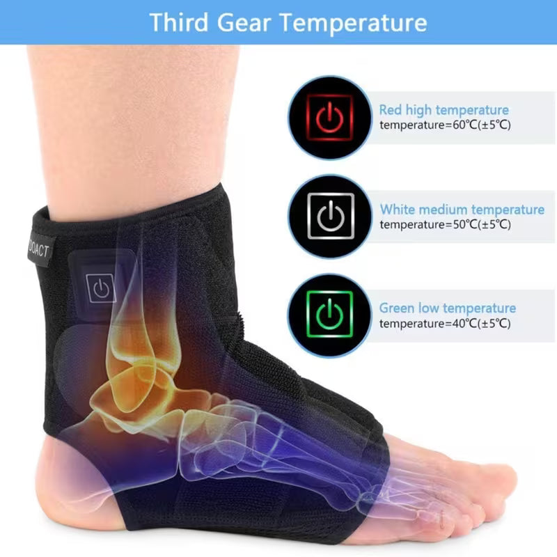 Pad with Three-Level Intelligent Temperature Control to Keep Your Ankles And Insteps Warm. Suitable for Relieving Muscle Soreness, Aiding Recovery After Exercise, And Assisting with Running. Comfortable And Snug Fit