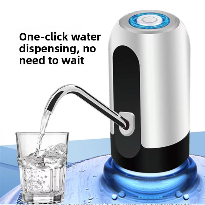 Electric Water Bottle Pump, Rechargeable Automatic Water Dispenser, One-Touch Dispensing Portable Jug Pump for 5-Gallon/4.99gal, Home & Office