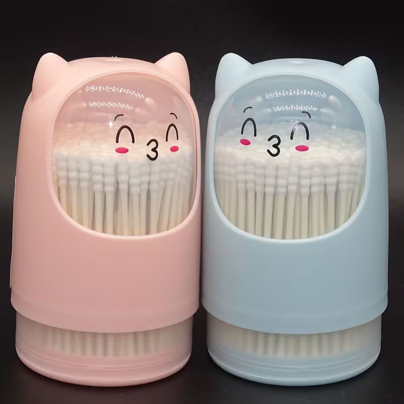 swabs, paper sticks, threaded heads, ultra-fine ear cleaning, wholesale in supermarkets and department stores, rotating cartoon swabs