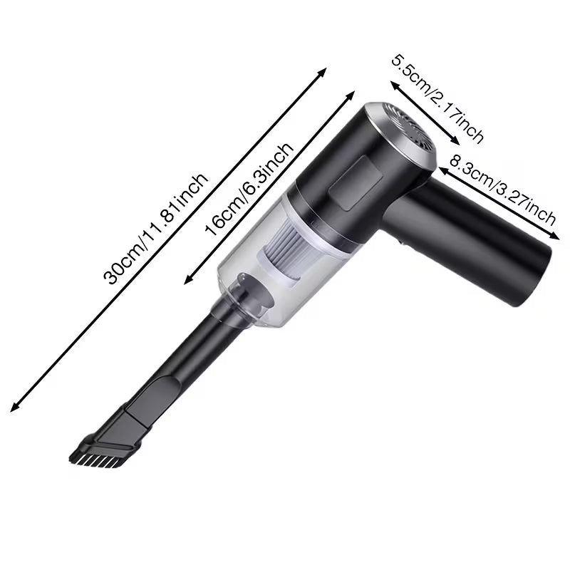 Multifunctional Wireless Charging Mini Vacuum Cleaner, Large Suction Power, Wireless Power Supply, Suitable for Computer Cleaning, Household Cleaning, Car Cleaning, Valentine'S Day And New Year'S Gift, July 4Th Gifts