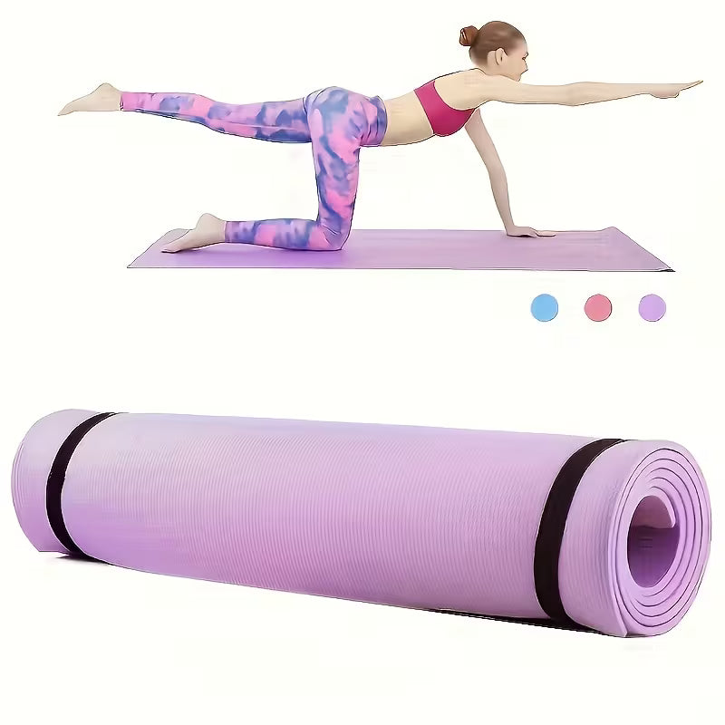 This Yoga Mat Is Suitable for Both Men And Women. It Is Made of Durable 3Mm PVC Material, Features an Anti-Slip Surface, And Has a Foldable Design. It Is Ideal for Home Fitness, Pilates, Floor Exercises, And Yoga Practice