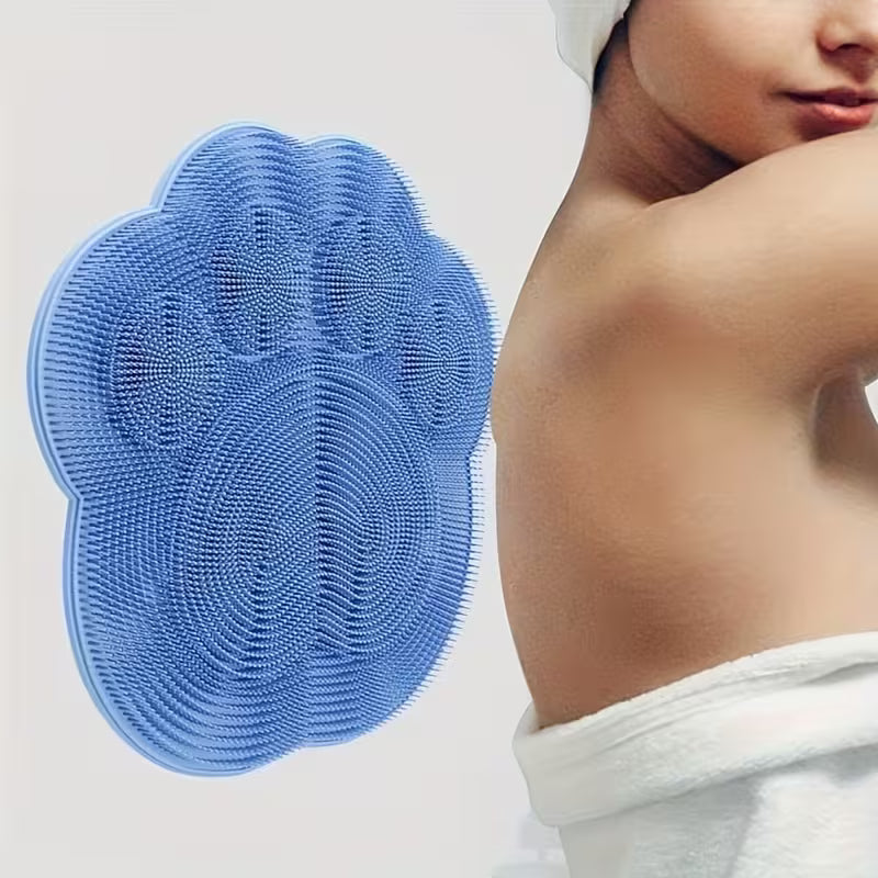 Multifunctional Bath Massage Mat, Anti-slip Scrubbing Mat Integrating Foot and Back Scrubbing for Showers, Household Bathroom Bathing Cleaning Accessories